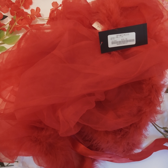 Marabou Robe w/ ties - Picture 2 of 2